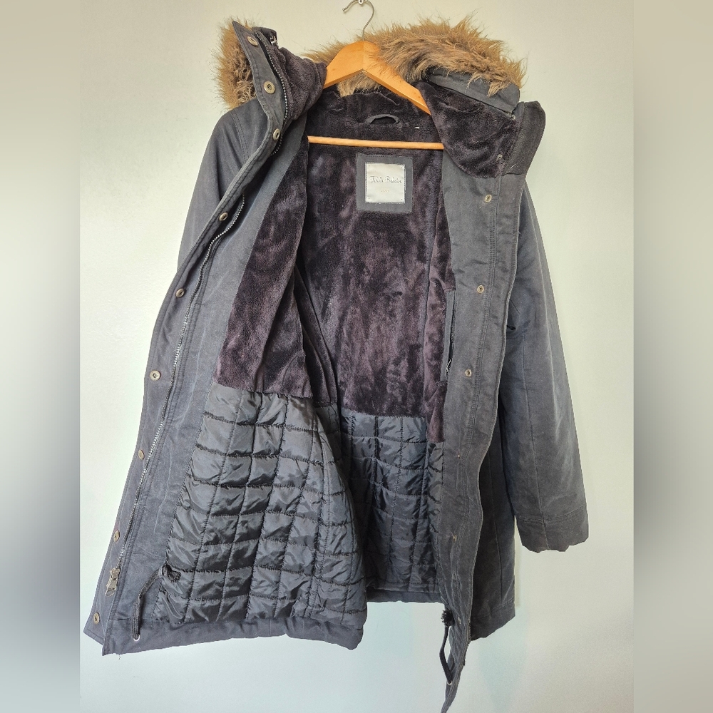 Aritzia Talula Babaton Parka Coat Size Large Black - Picture 5 of 8